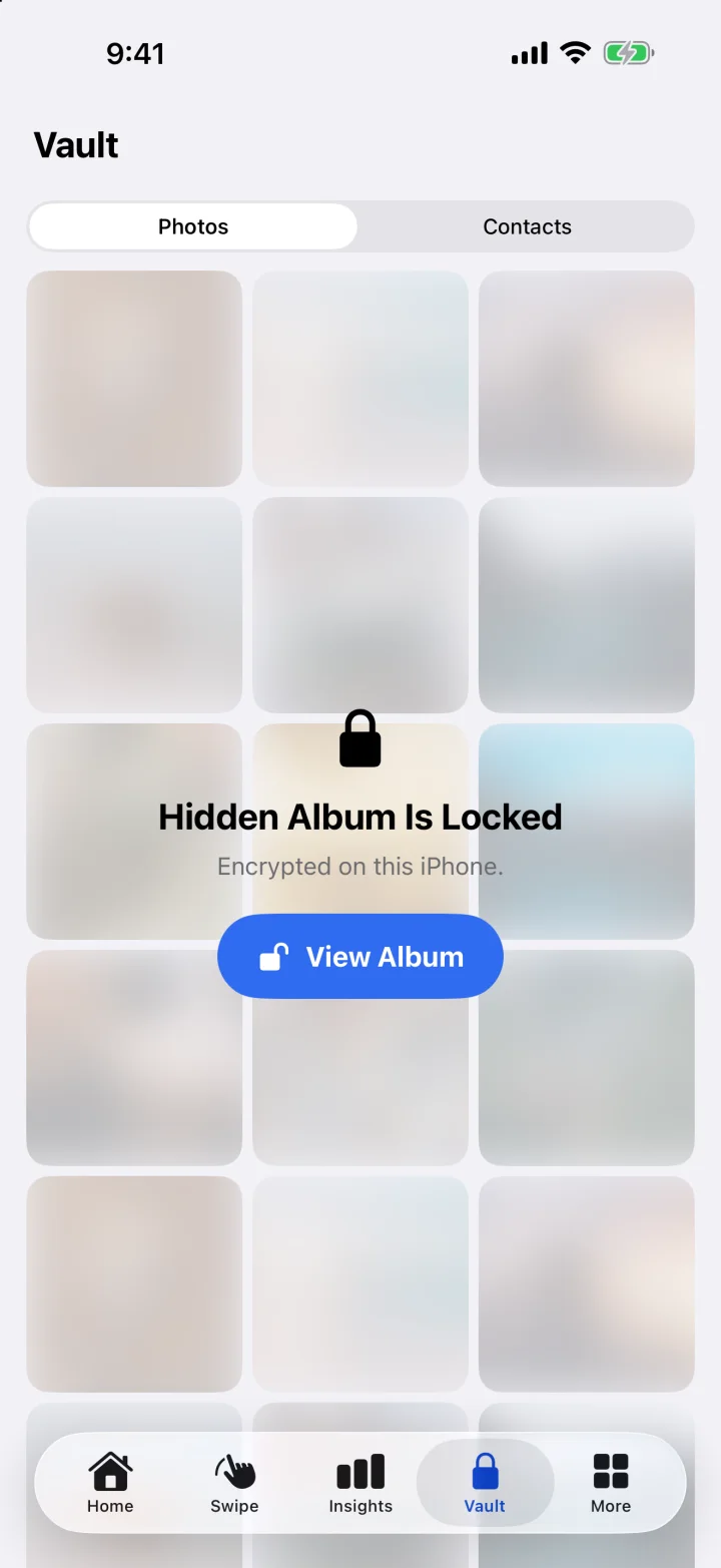Locked private album in Cleanloft
